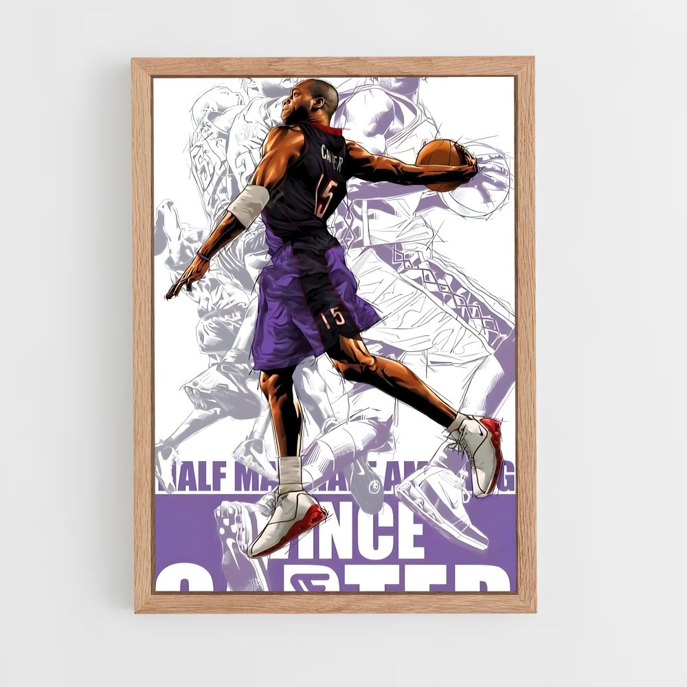 Poster Vince carter nuage – affiche Basketball (vue 4)